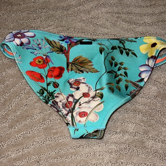 TRIANGL Bird and Flower Printed Neoprene Bikini Bottoms - Picture 3 of 3